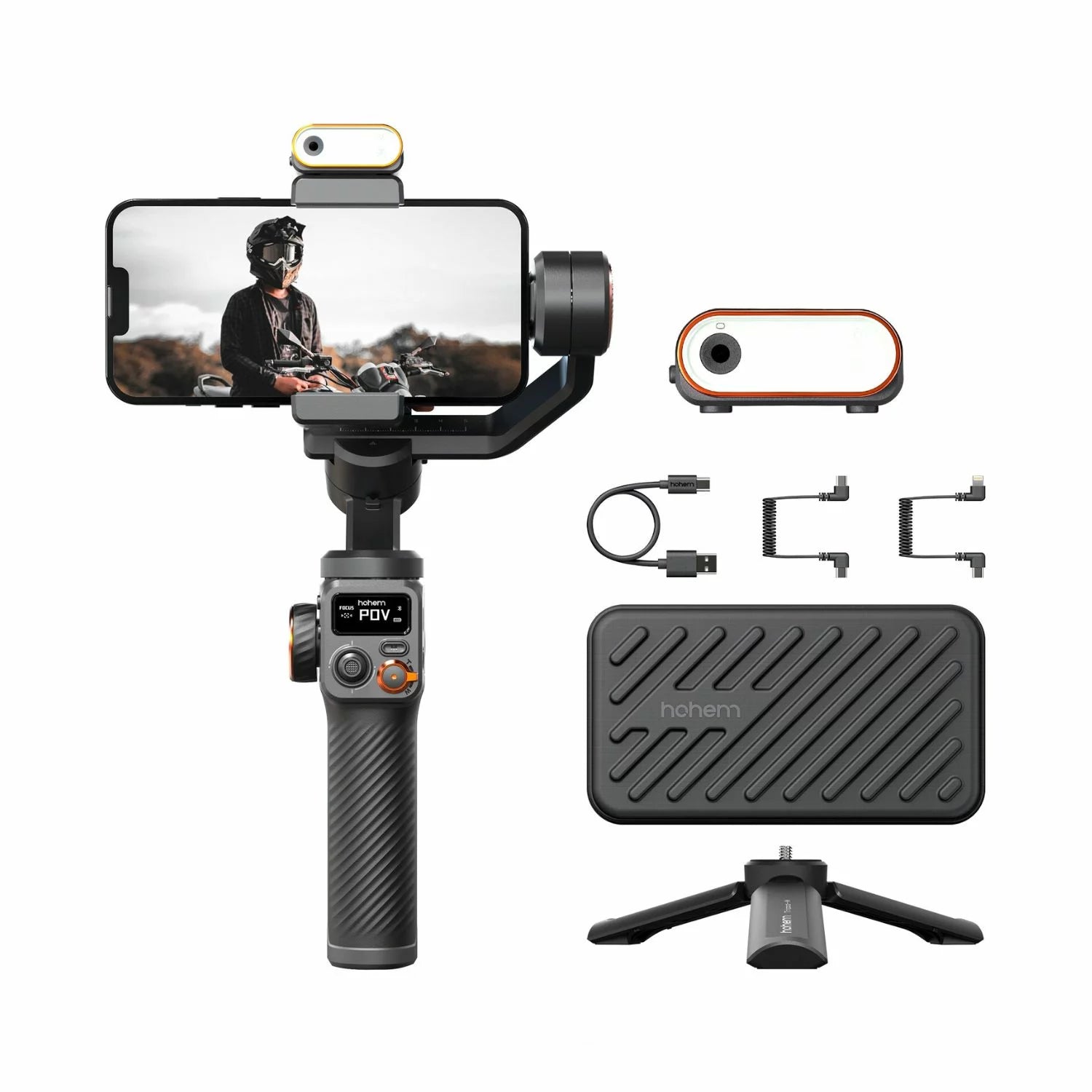 Hohem-iSteady-M6-Smartphone-Gimbal-Kit-with-Fill-Light-and-AI-Vision-Sensor-Online-Buy-India_5 - Hey Jimmy